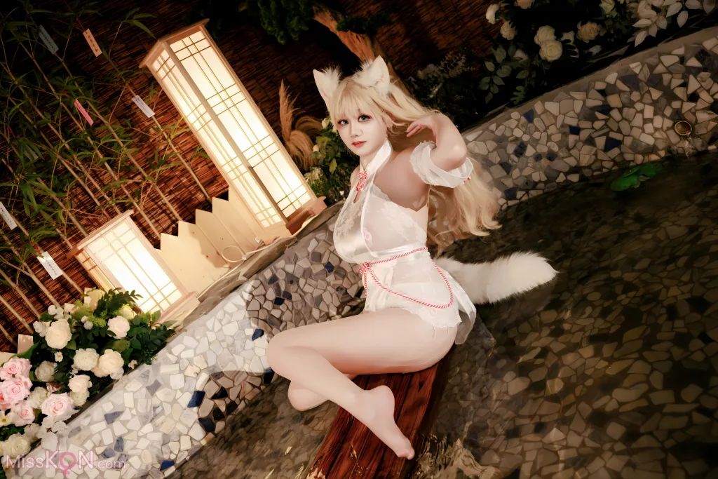 Coser@阿雪雪: 温泉狐狸 (57 photos + 1 video)