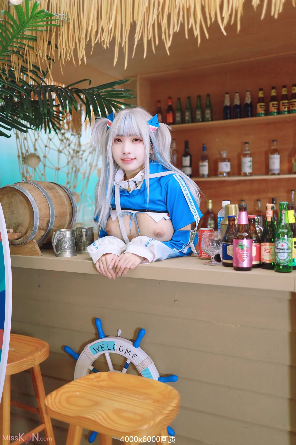 Coser@慕慕Momo: 鲨鱼制服 Gura (57 photos + 1 video) – Page 2