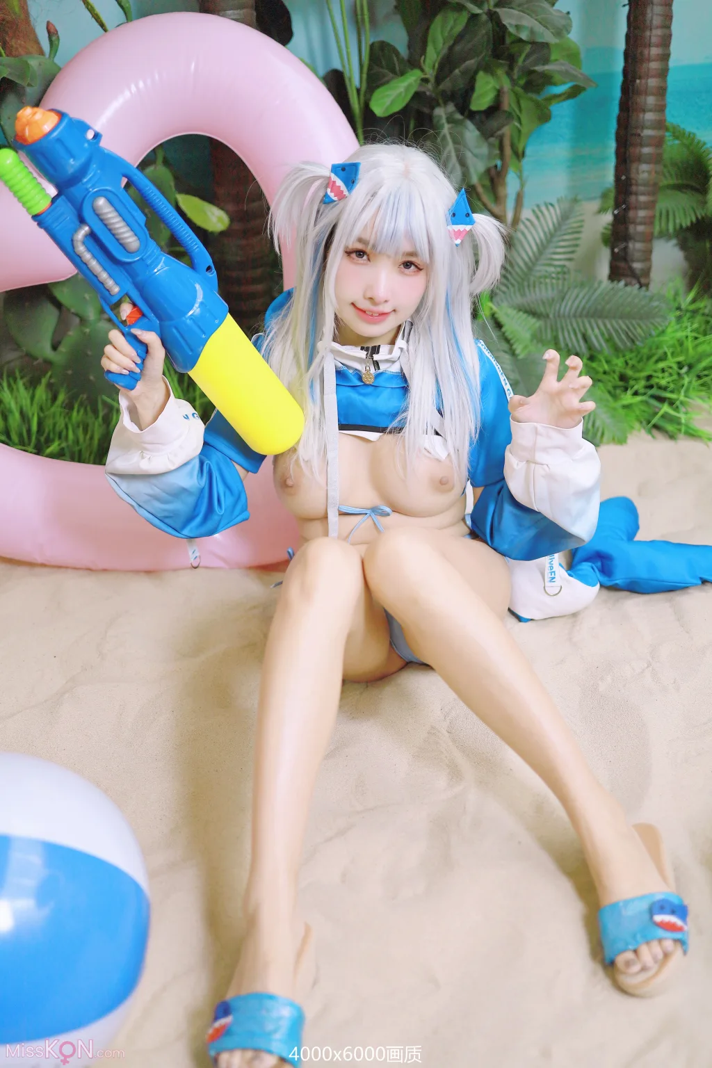Coser@慕慕Momo: 鲨鱼制服 Gura (57 photos + 1 video) – Page 3
