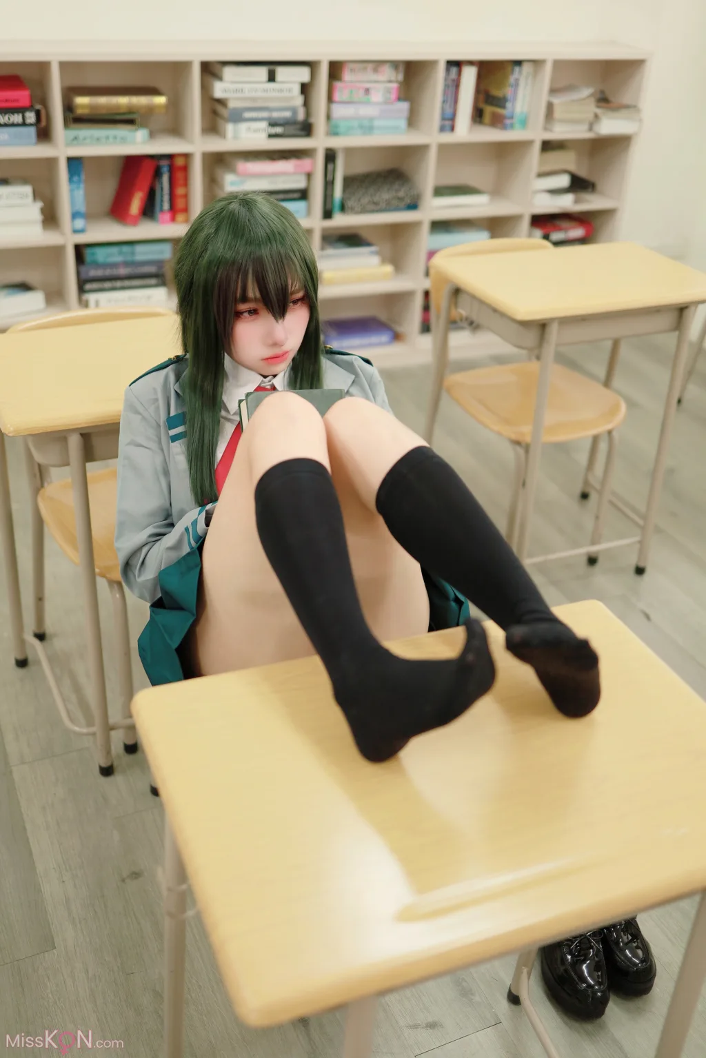 Coser@慕慕Momo: 蛙吹梅雨 學生服 Asui Tsuyu (27 photos) – Page 2