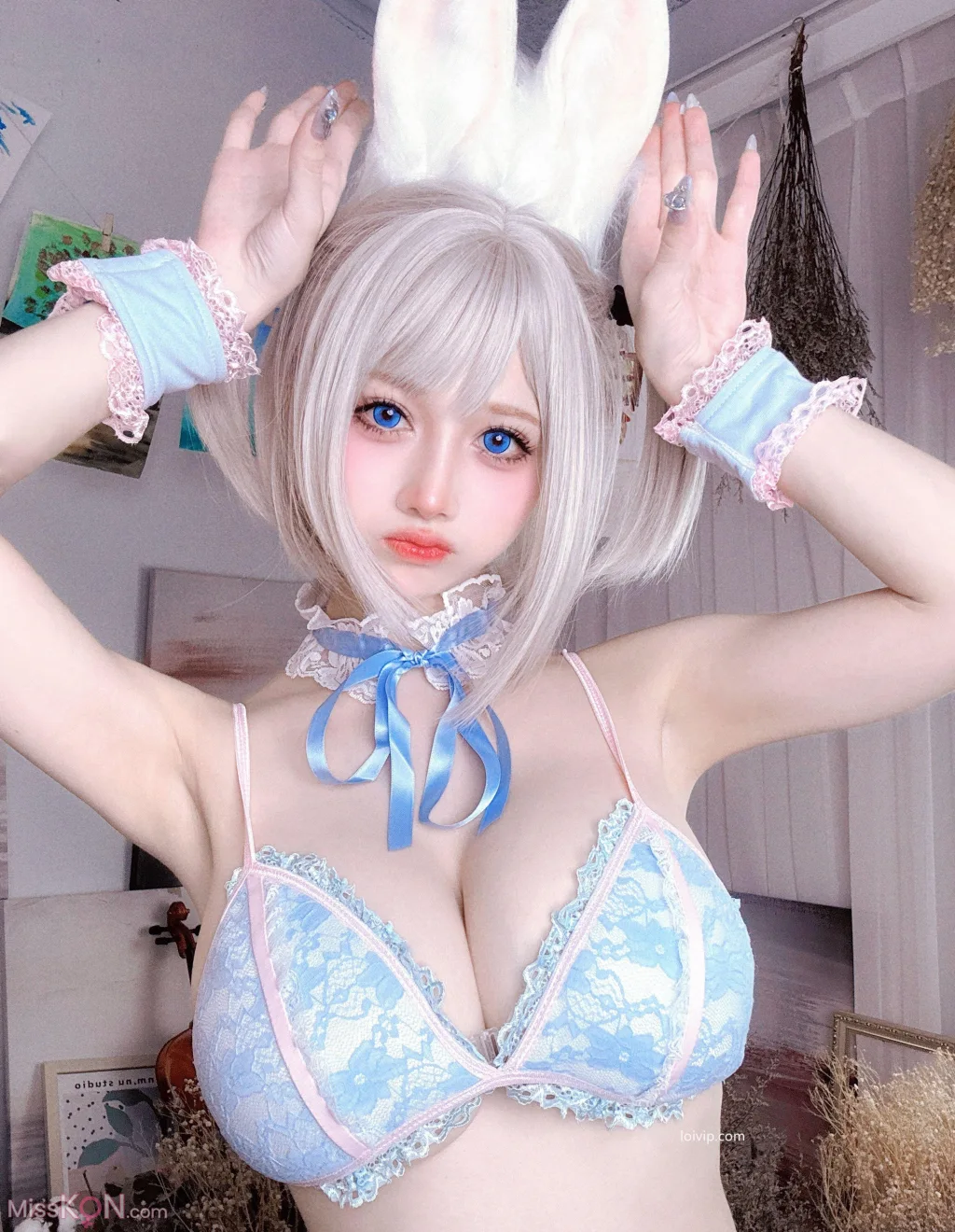 Coser@沖田凜花Rinka: 蓝色兔子 (70 photos + 2 videos) – Page 3