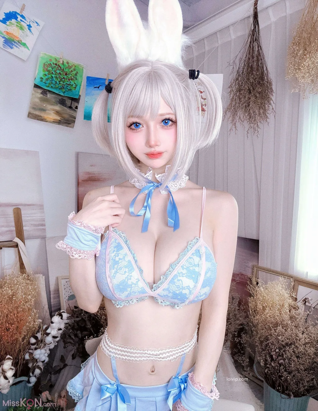 Coser@沖田凜花Rinka: 蓝色兔子 (70 photos + 2 videos) – Page 3