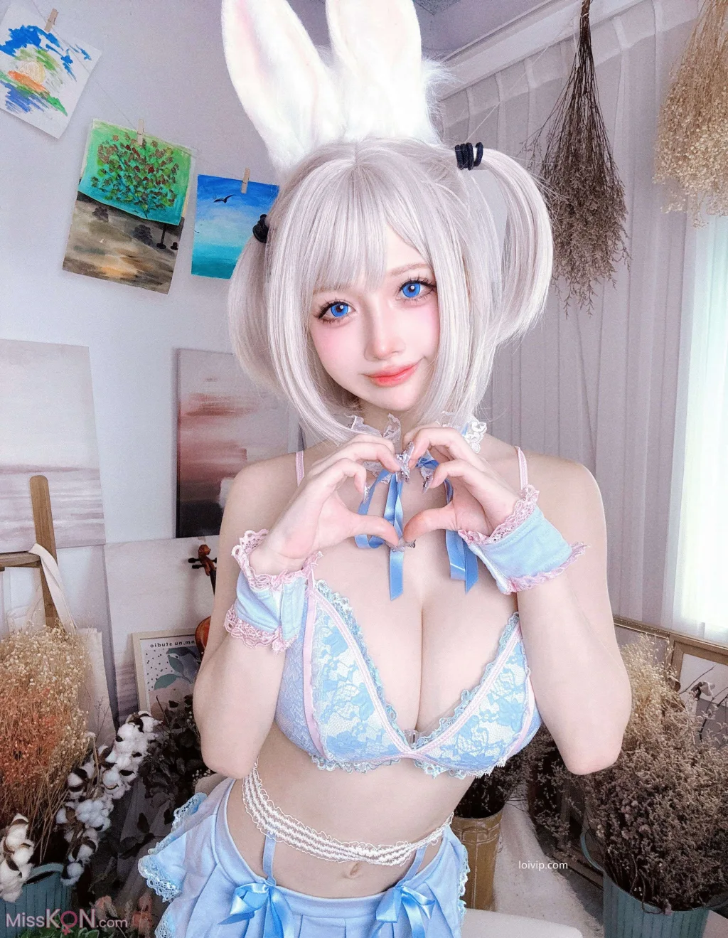 Coser@沖田凜花Rinka: 蓝色兔子 (70 photos + 2 videos) – Page 3