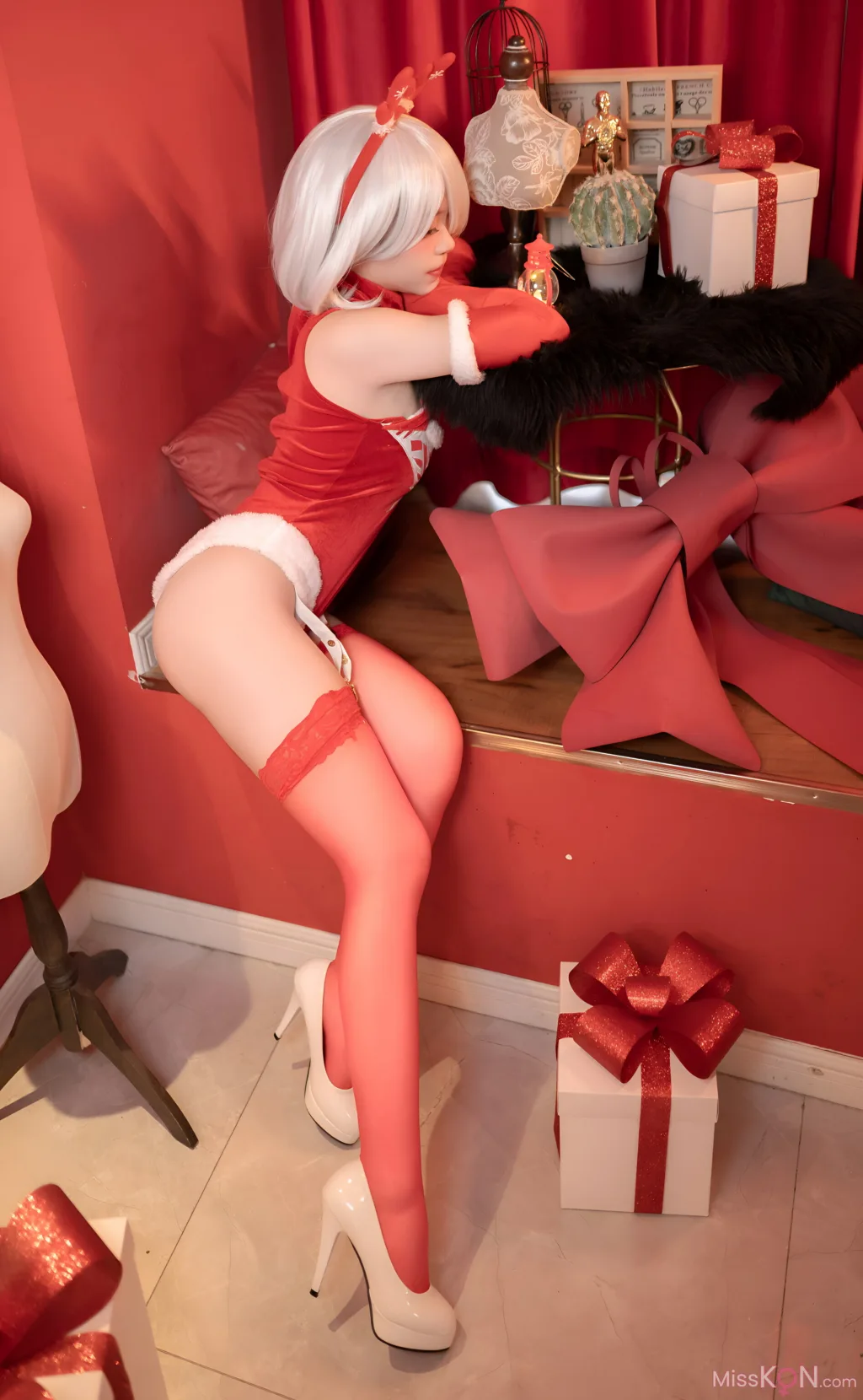 Coser@Bangni邦尼: 圣诞尼尔 红裙御姐 (132 photos) – Page 2
