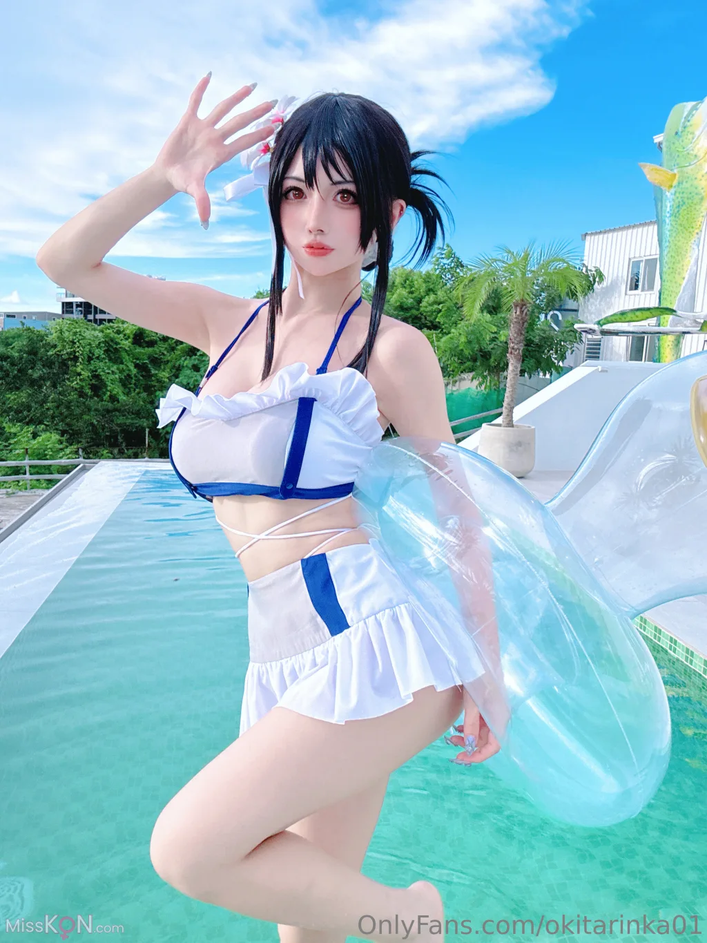 Coser@沖田凜花Rinka: Tifa (50 photos)