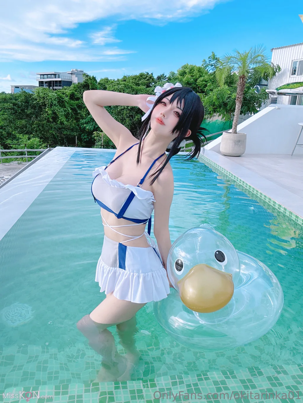 Coser@沖田凜花Rinka: Tifa (50 photos)