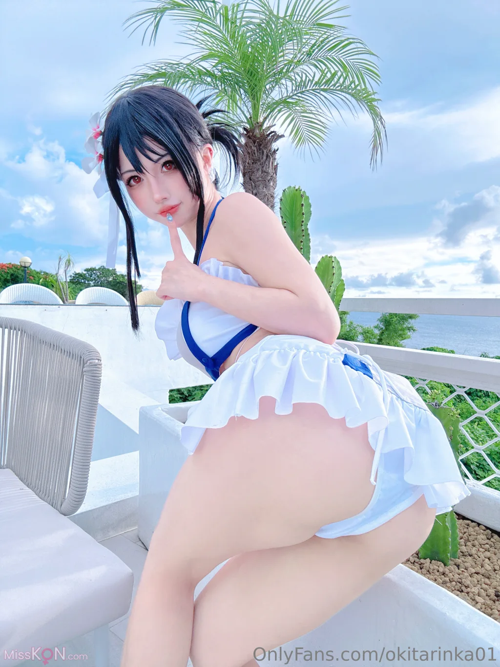 Coser@沖田凜花Rinka: Tifa (50 photos)
