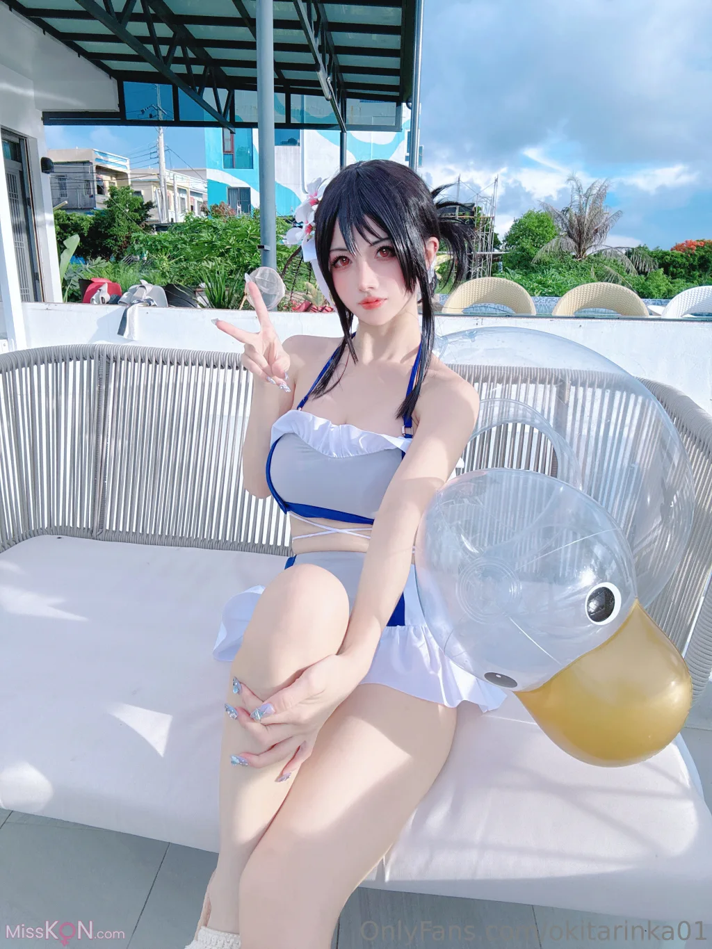 Coser@沖田凜花Rinka: Tifa (50 photos) – Page 2