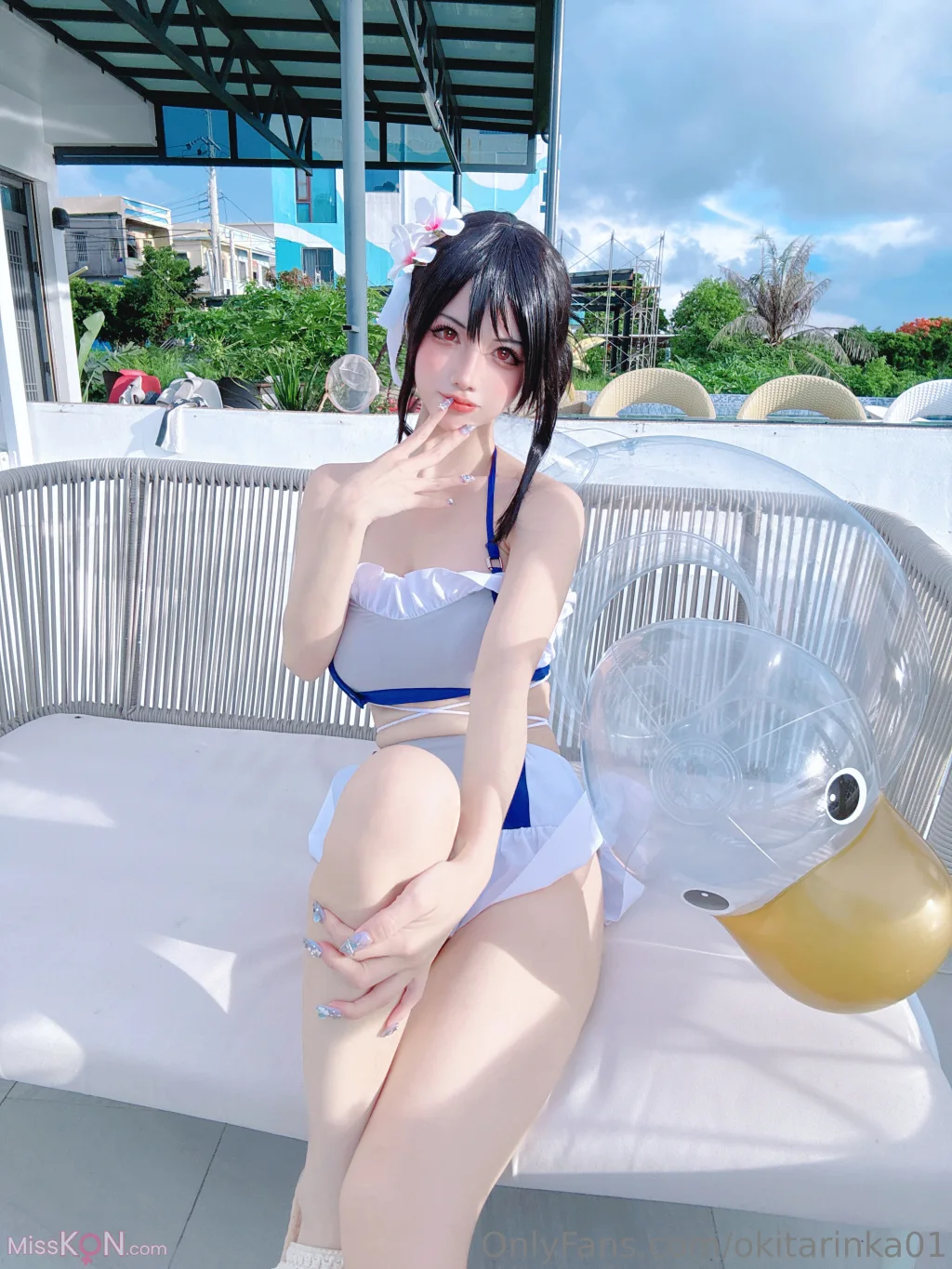 Coser@沖田凜花Rinka: Tifa (50 photos) – Page 2