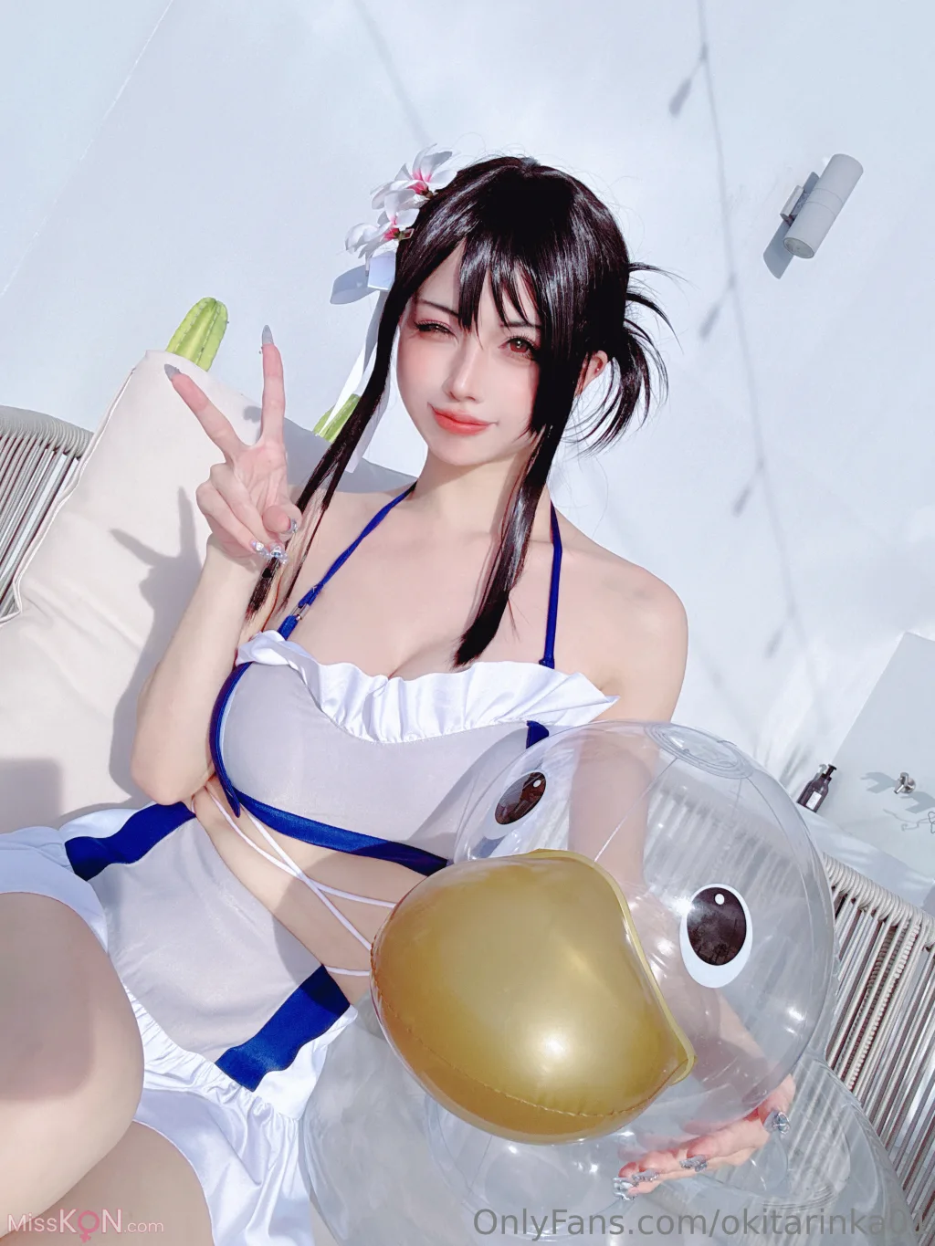 Coser@沖田凜花Rinka: Tifa (50 photos) – Page 2