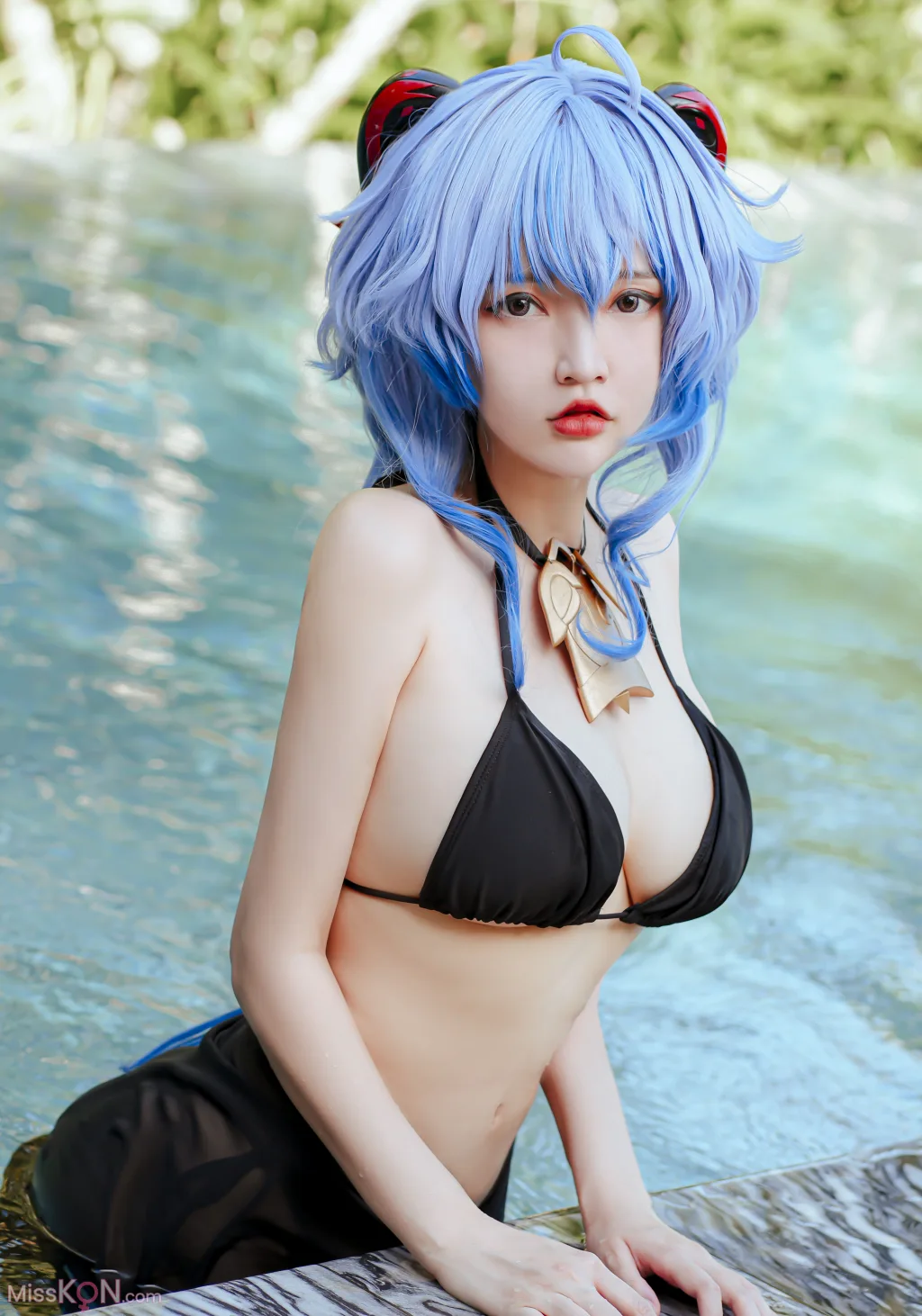 Coser@Potato Godzilla: Ganyu Bikini (15 photos)