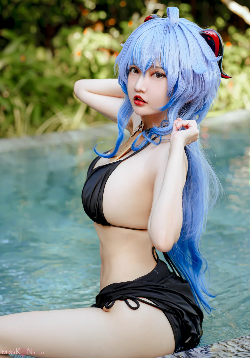 Coser@Potato Godzilla: Ganyu Bikini (15 photos)