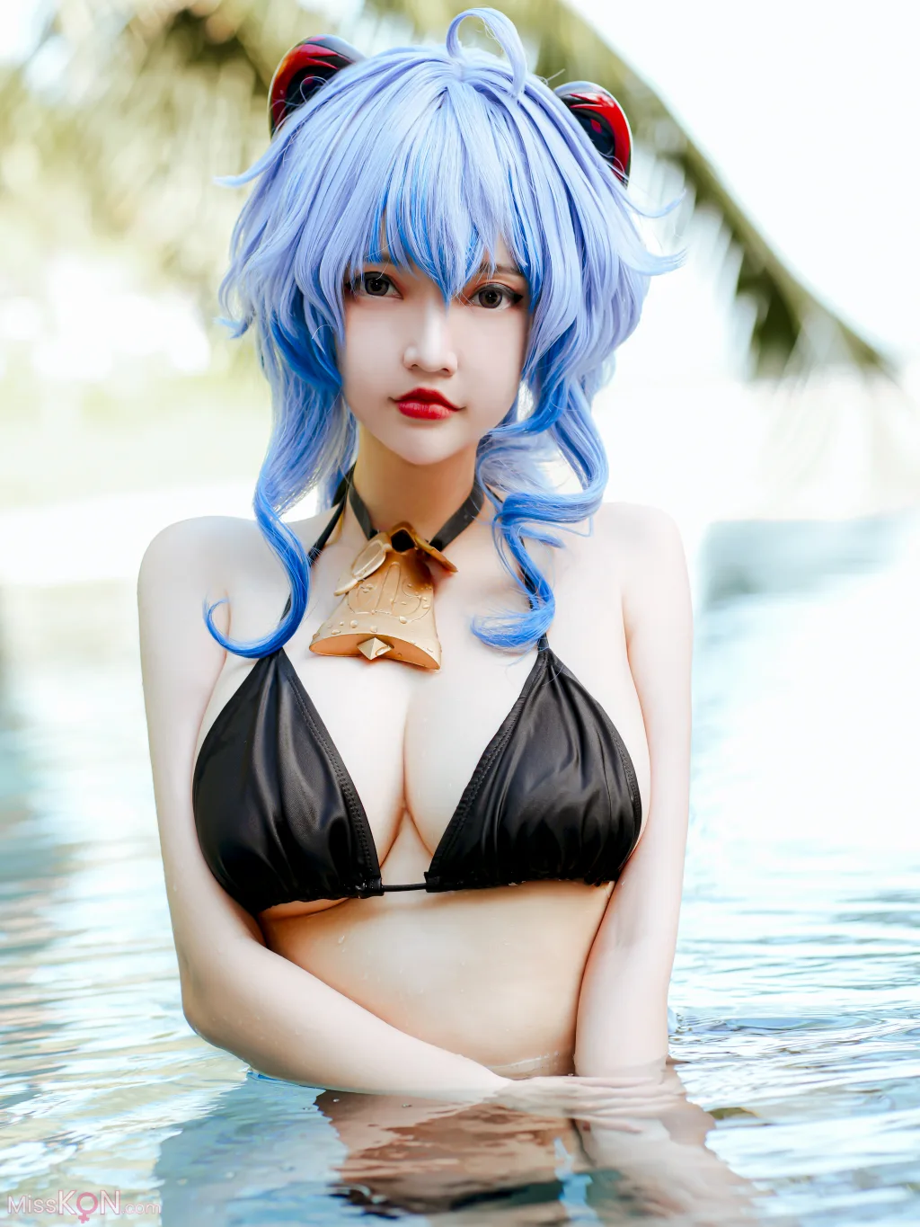 Coser@Potato Godzilla: Ganyu Bikini (15 photos)