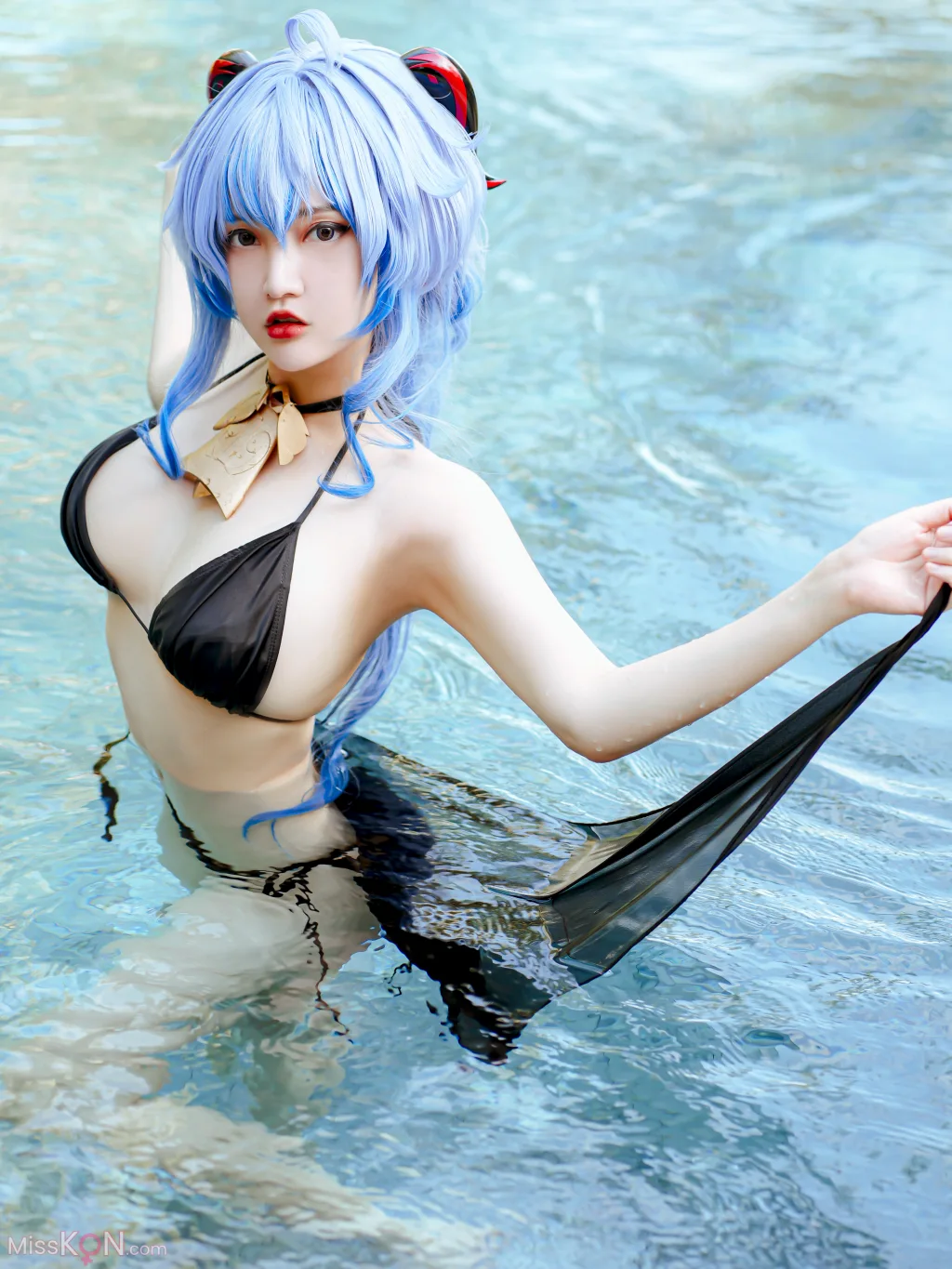 Coser@Potato Godzilla: Ganyu Bikini (15 photos)