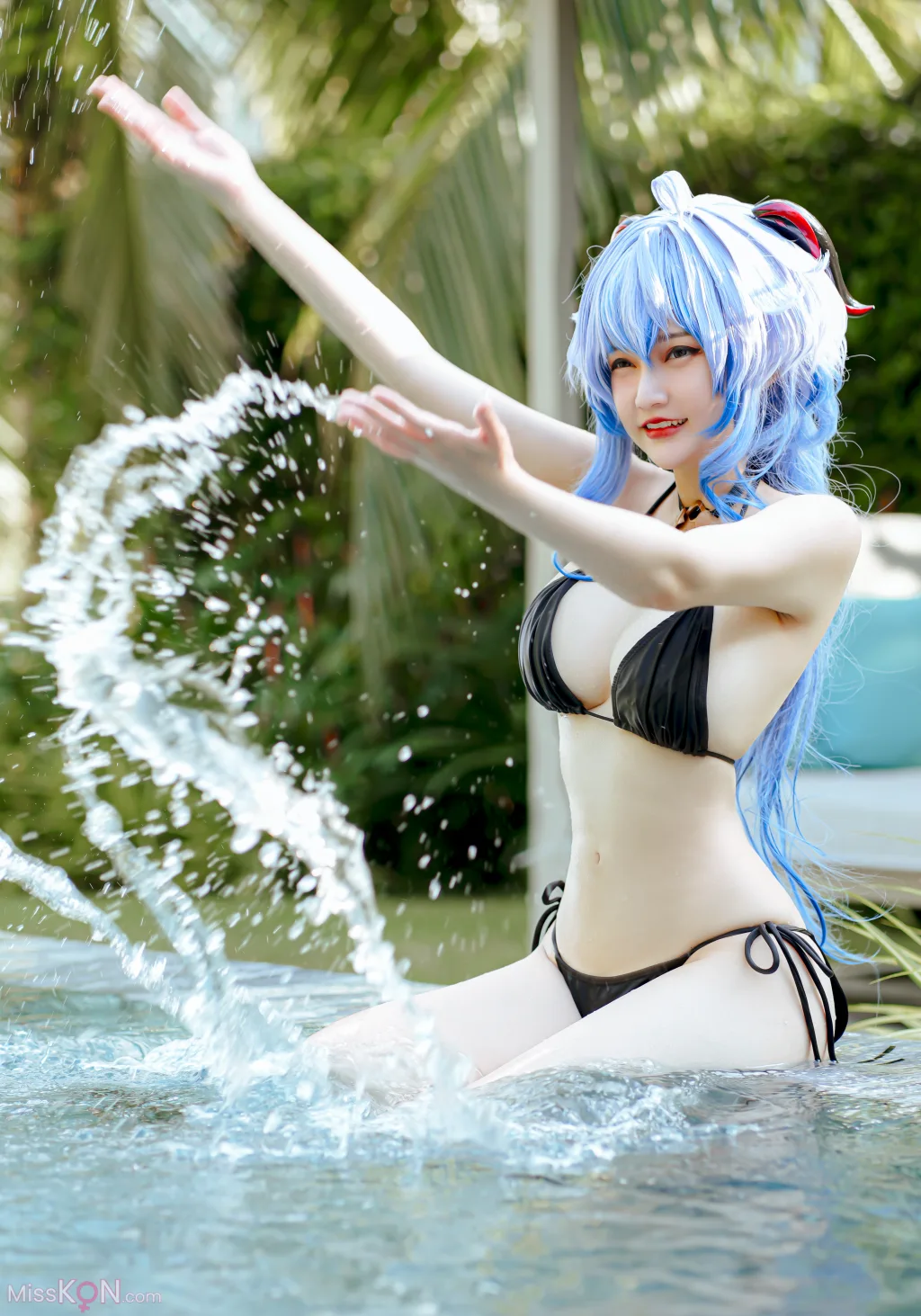 Coser@Potato Godzilla: Ganyu Bikini (15 photos)