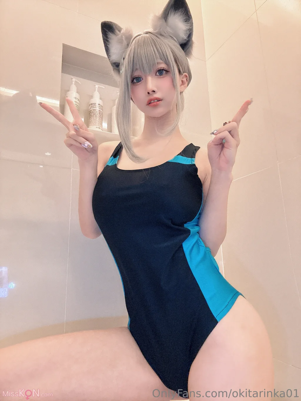 Coser@沖田凜花Rinka: Blue Archive (50 photos)