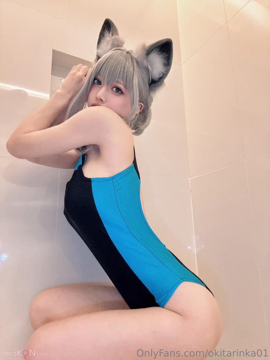 Coser@沖田凜花Rinka: Blue Archive (50 photos)