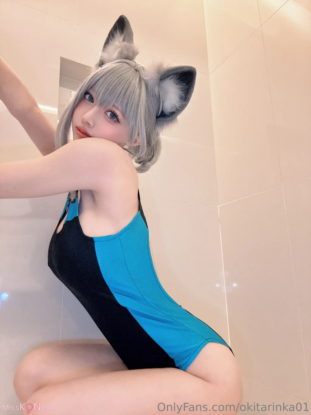 Coser@沖田凜花Rinka: Blue Archive (50 photos)