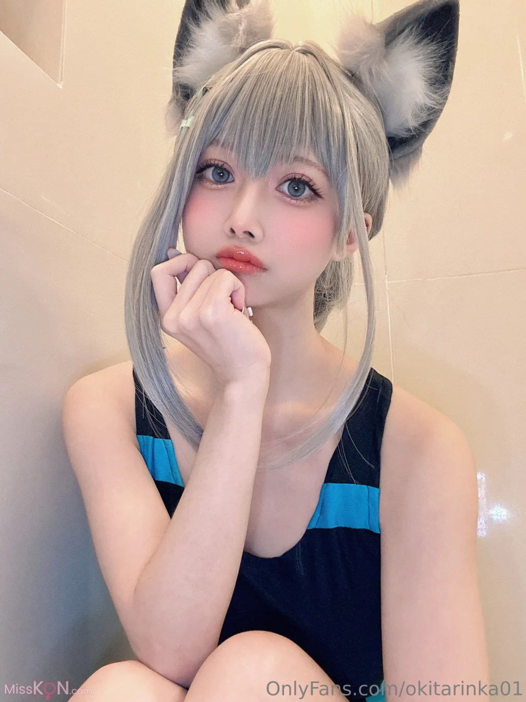 Coser@沖田凜花Rinka: Blue Archive (50 photos)