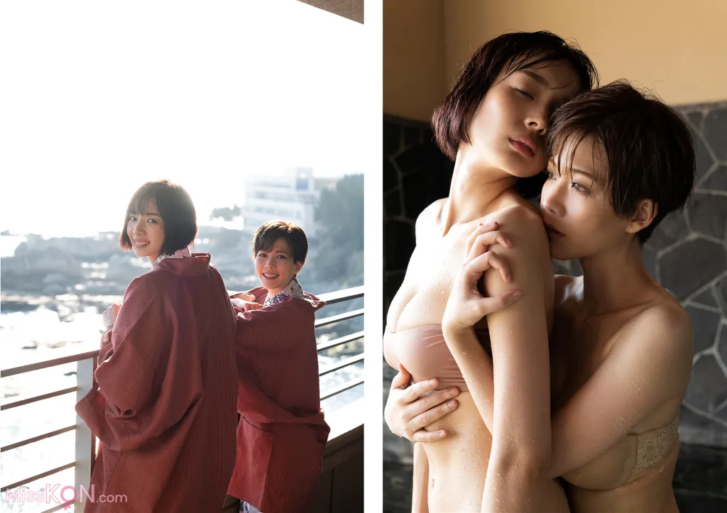 [JP] Mari Takamiya (高宮まり) & Sayaka Okada (岡田紗佳): 週刊ポストデジタル写真集 『牌 x 牌 more』 (49 photos)
