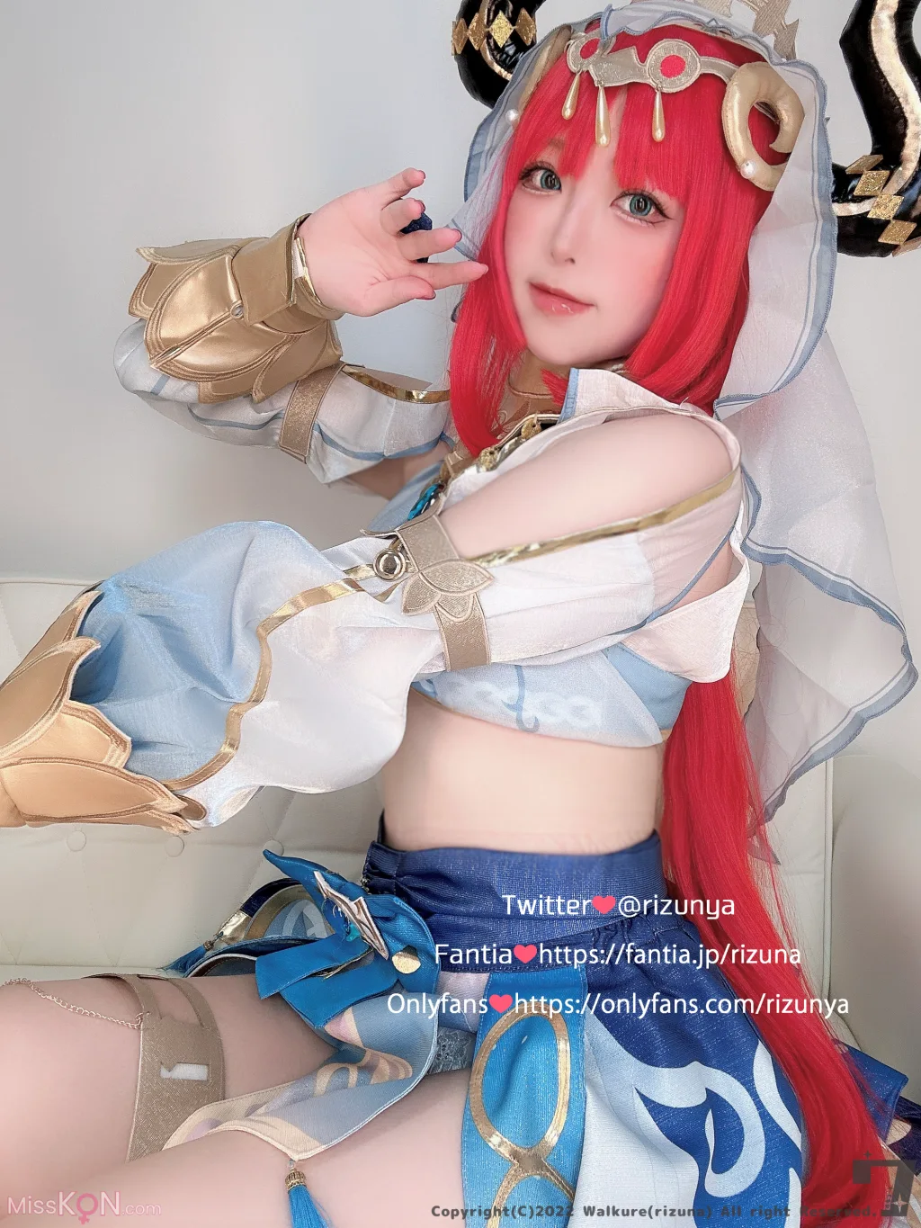 Coser@Rizuna: Nilou (Genshin Impact) (18 photos + 1 video)