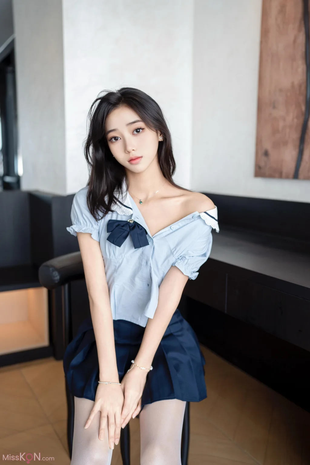 [XR Uncensored] 时安安: R18 秀人网模特 白丝JK (90 photos + 2 videos) – Page 4