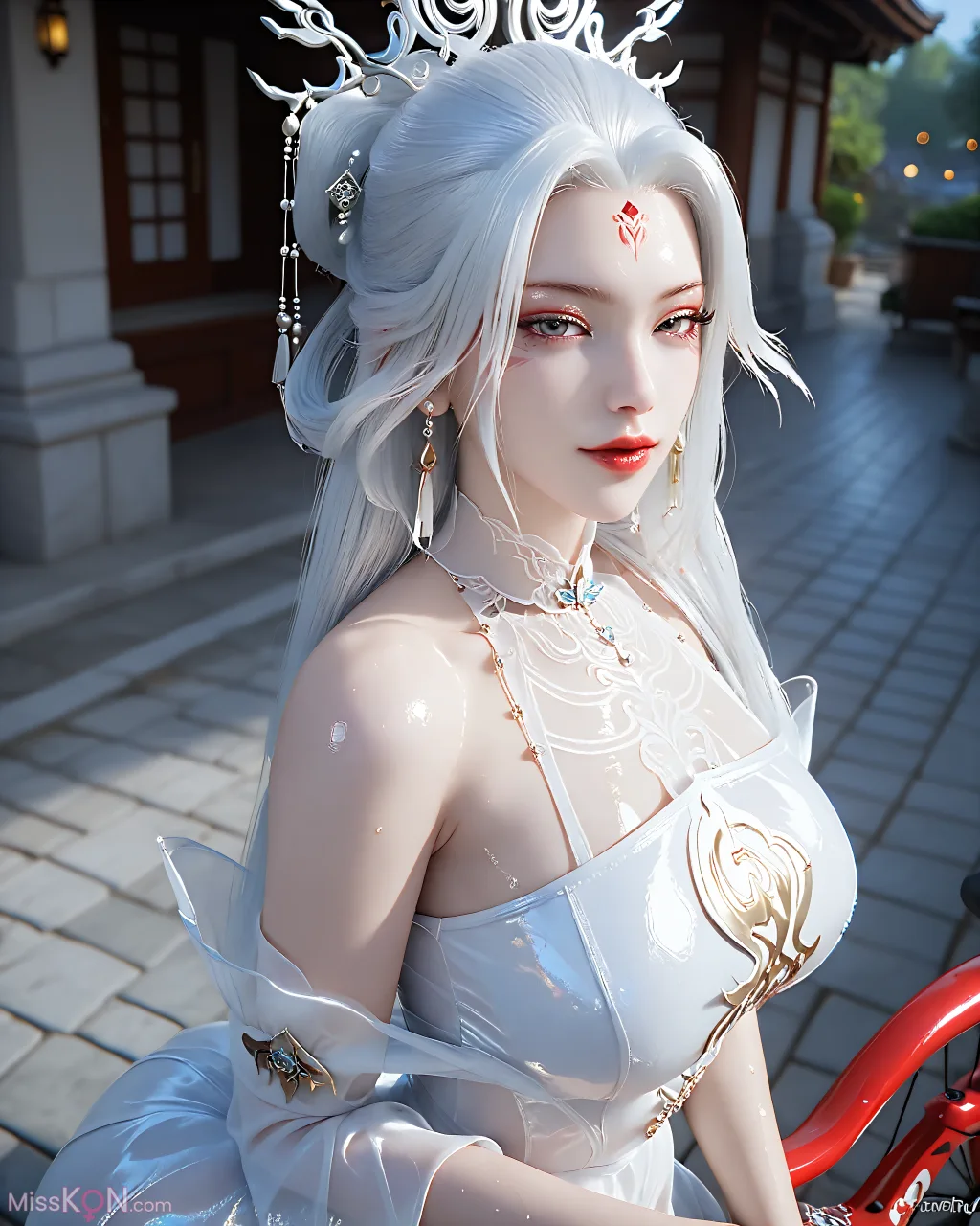 [AI Generated] 小白(诛仙3)-白衣单车痴汉 (101 photos) – Page 2