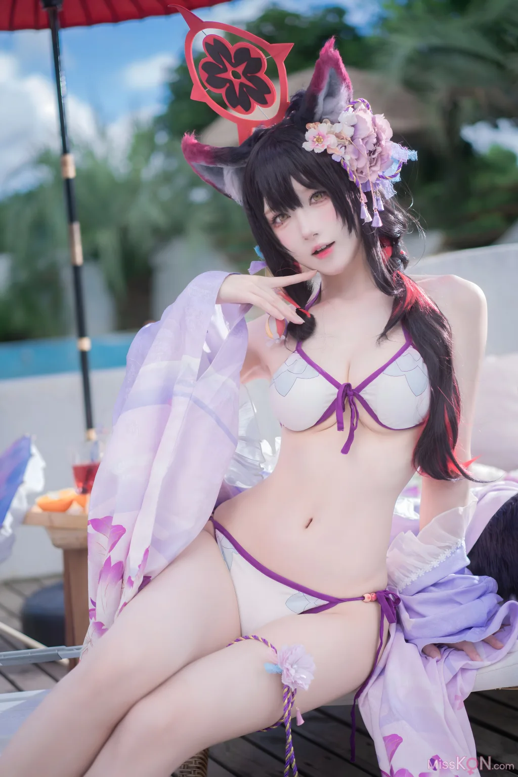 Coser@阿包也是兔娘: 蔚蓝档案 狐坂若藻 水着 (32 photos) – Page 2