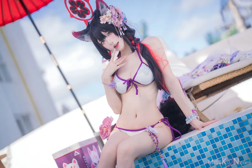 Coser@阿包也是兔娘: 蔚蓝档案 狐坂若藻 水着 (32 photos) – Page 2