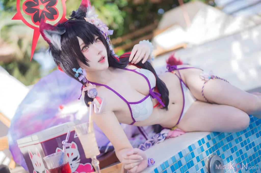 Coser@阿包也是兔娘: 蔚蓝档案 狐坂若藻 水着 (32 photos) – Page 2