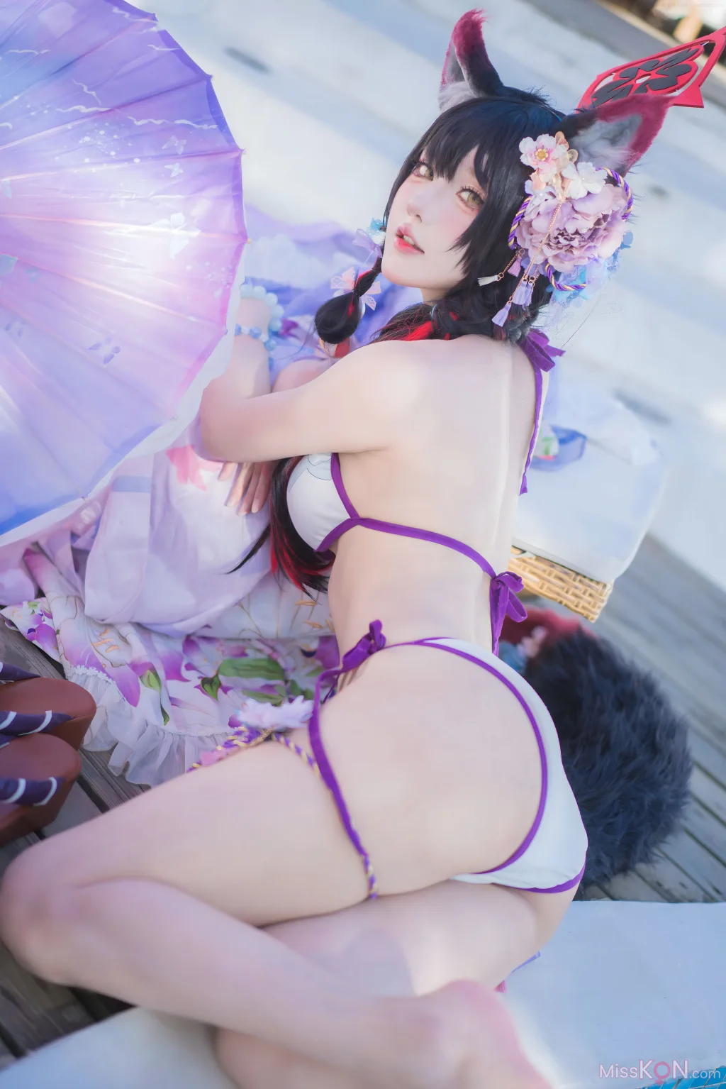 Coser@阿包也是兔娘: 蔚蓝档案 狐坂若藻 水着 (32 photos) – Page 2