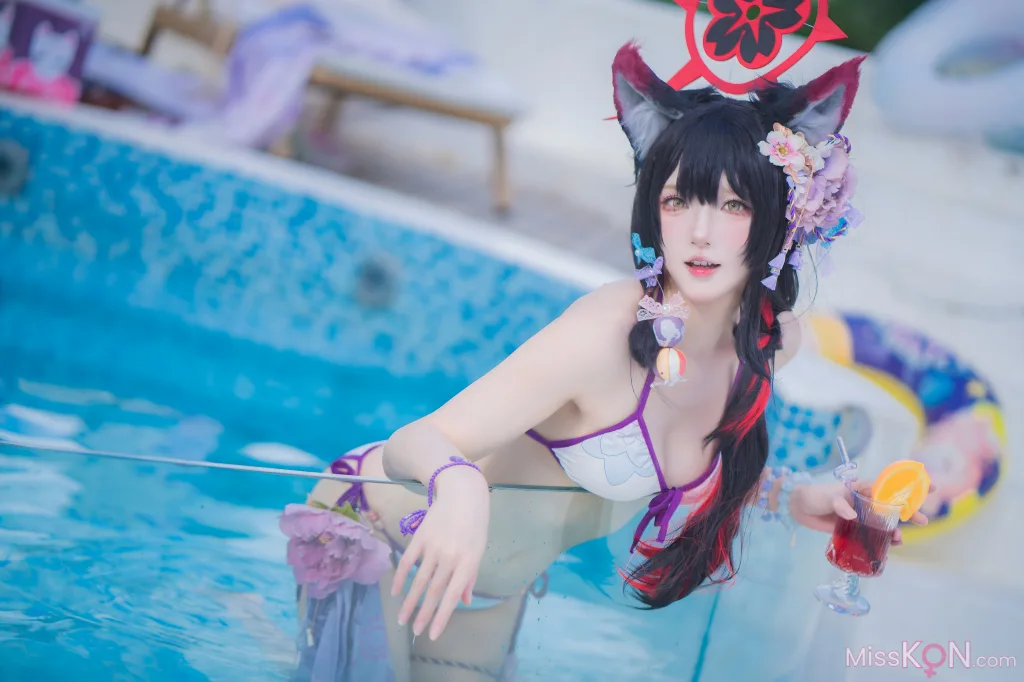 Coser@阿包也是兔娘: 蔚蓝档案 狐坂若藻 水着 (32 photos) – Page 2