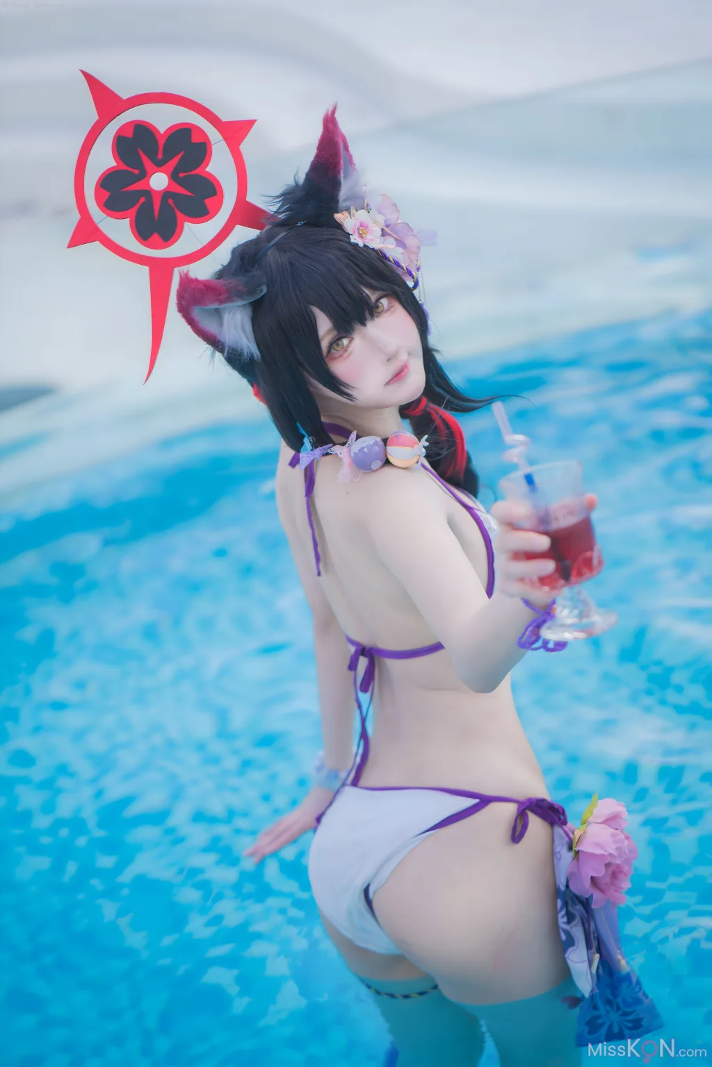 Coser@阿包也是兔娘: 蔚蓝档案 狐坂若藻 水着 (32 photos) – Page 2