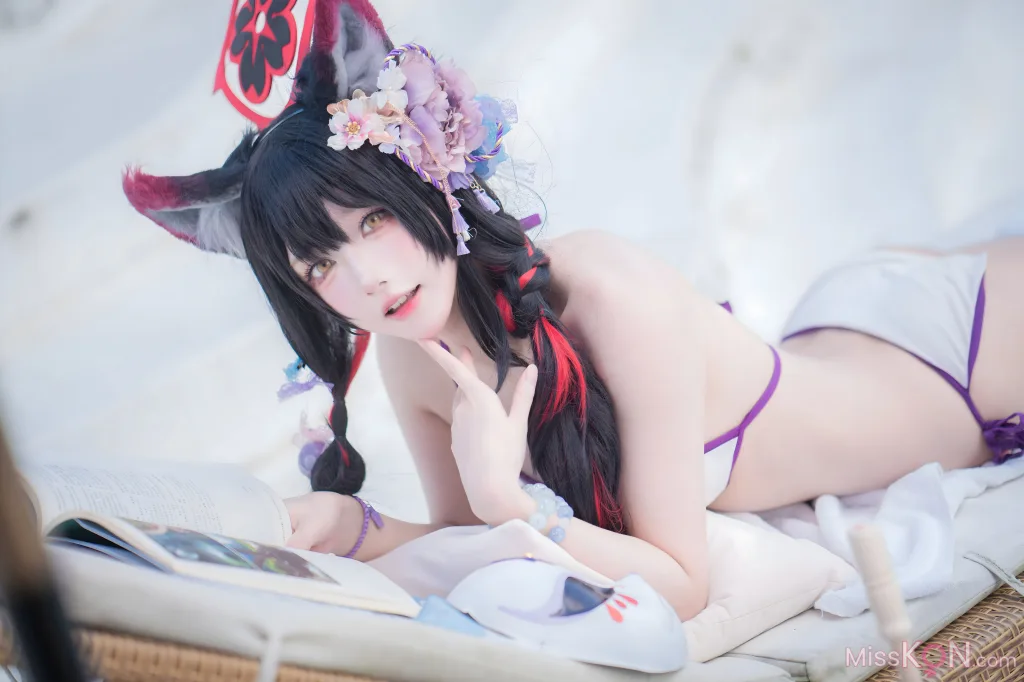 Coser@阿包也是兔娘: 蔚蓝档案 狐坂若藻 水着 (32 photos) – Page 2