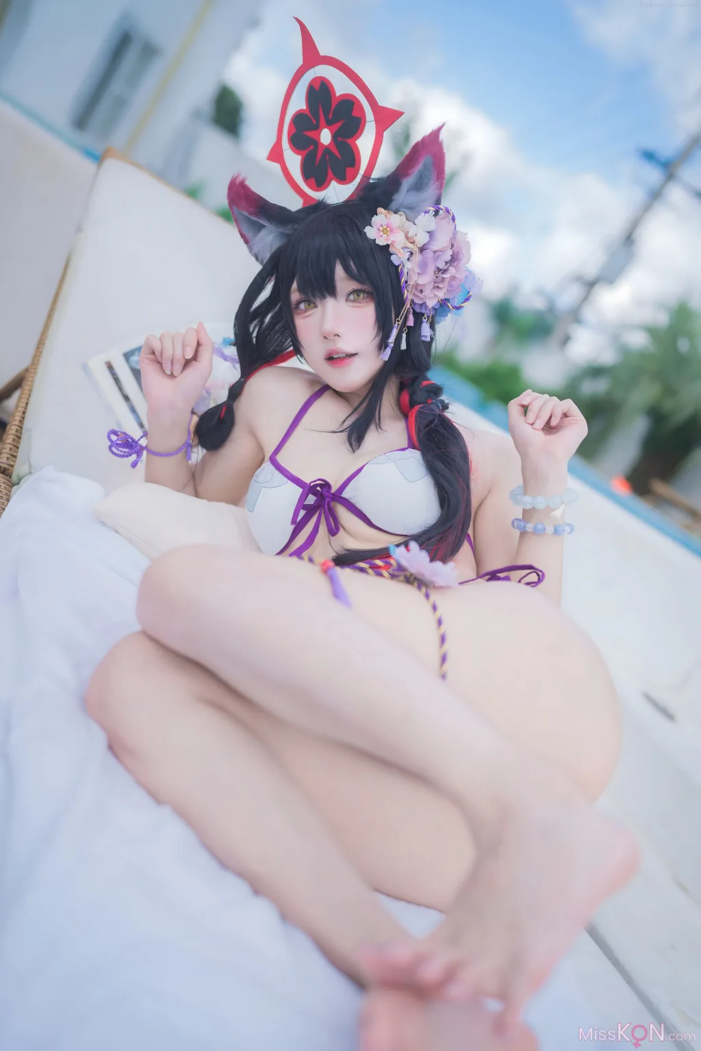 Coser@阿包也是兔娘: 蔚蓝档案 狐坂若藻 水着 (32 photos) – Page 3