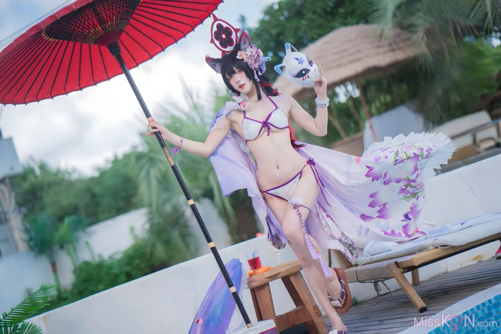 Coser@阿包也是兔娘: 蔚蓝档案 狐坂若藻 水着 (32 photos) – Page 3
