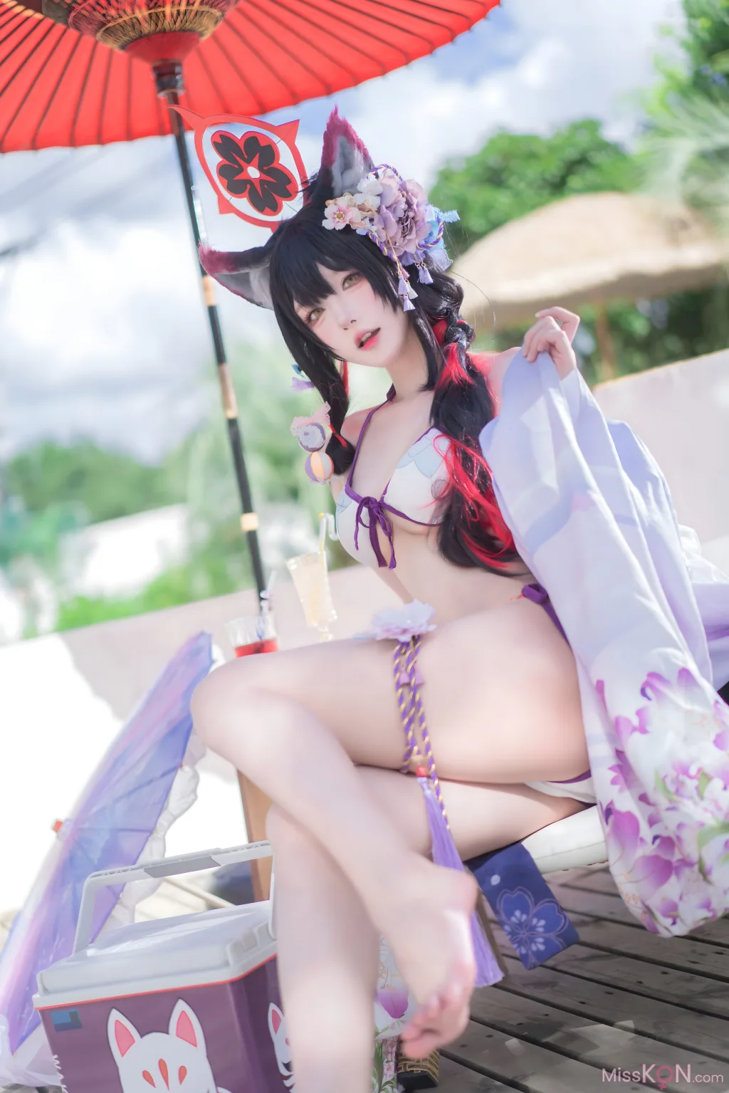 Coser@阿包也是兔娘: 蔚蓝档案 狐坂若藻 水着 (32 photos) – Page 3