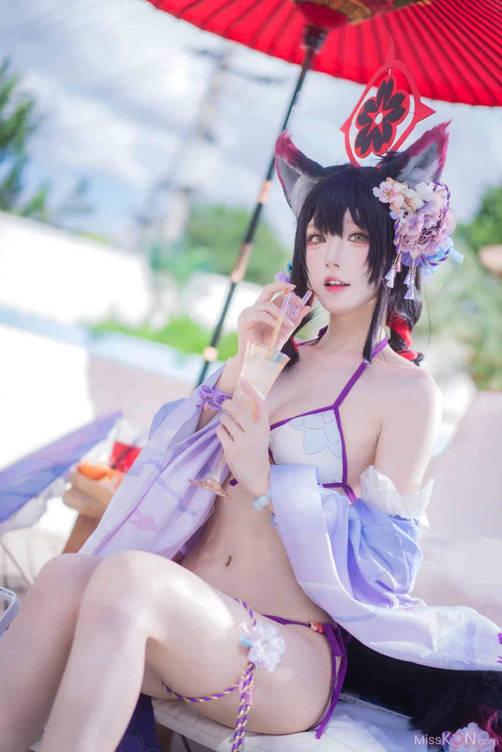 Coser@阿包也是兔娘: 蔚蓝档案 狐坂若藻 水着 (32 photos) – Page 3