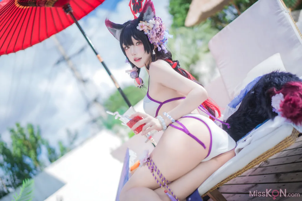 Coser@阿包也是兔娘: 蔚蓝档案 狐坂若藻 水着 (32 photos) – Page 3