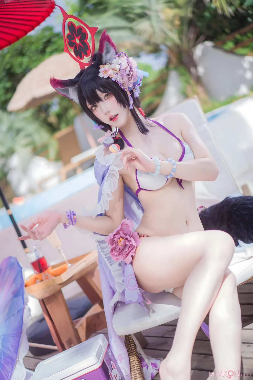 Coser@阿包也是兔娘: 蔚蓝档案 狐坂若藻 水着 (32 photos) – Page 3