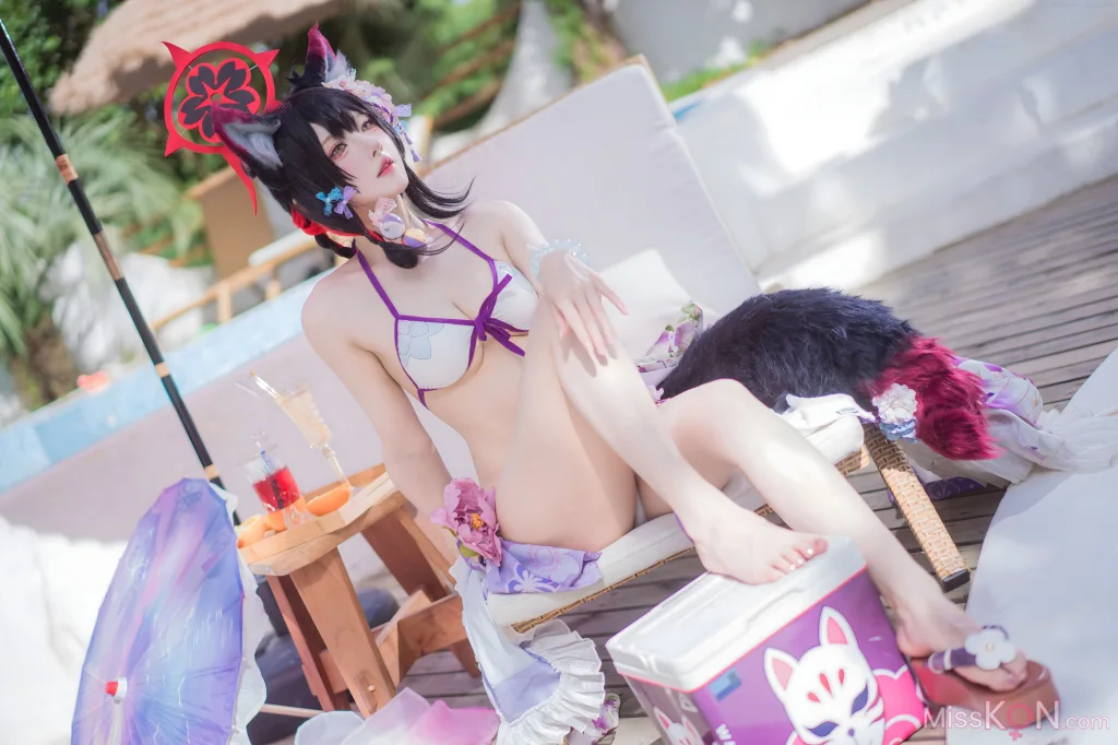 Coser@阿包也是兔娘: 蔚蓝档案 狐坂若藻 水着 (32 photos) – Page 3