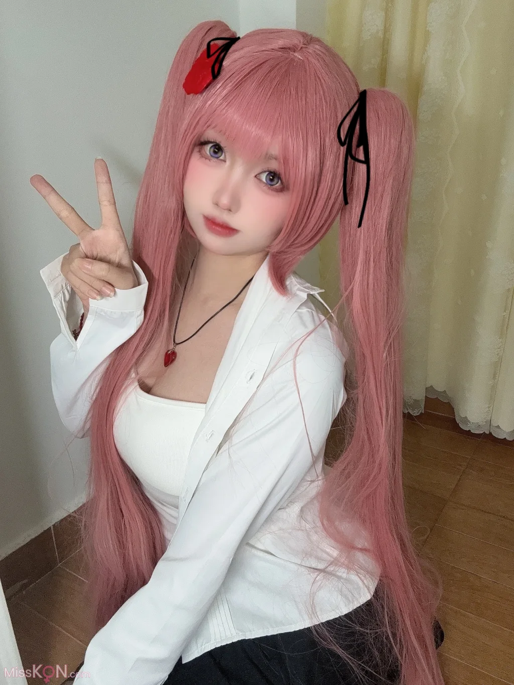 Coser@洛桑w伊梓: 会员专属 学妹黄裙 (34 photos)