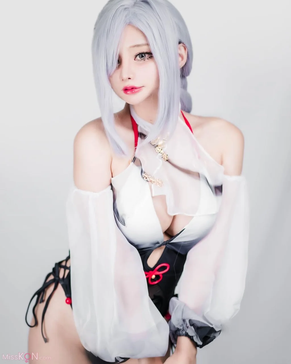 Coser@MeenFox: Genshin Impact – 神鹤镜少女 (34 photos)