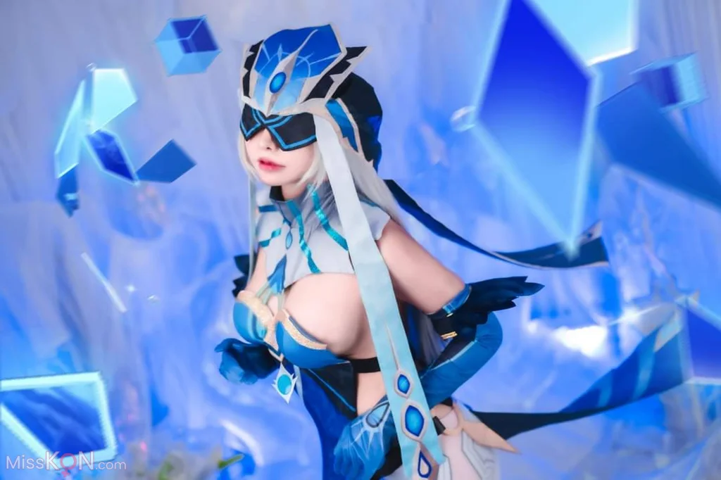 Coser@MeenFox: Genshin Impact – 神鹤镜少女 (34 photos)