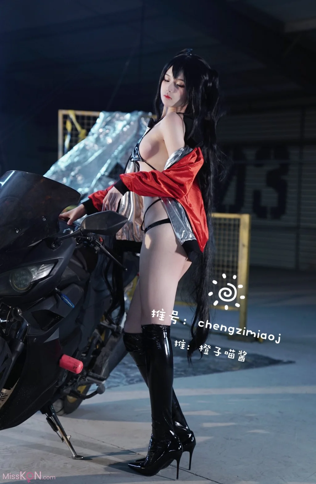 Coser@橙子喵酱: Azur Lane – 太后赛车女王 (23 photos + 2 videos)