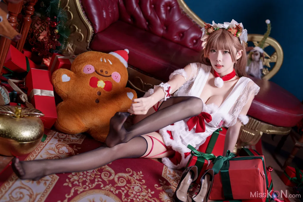 Coser@香草喵露露: 圣诞红白场景素材 (47 photos + 2 videos) – Page 3