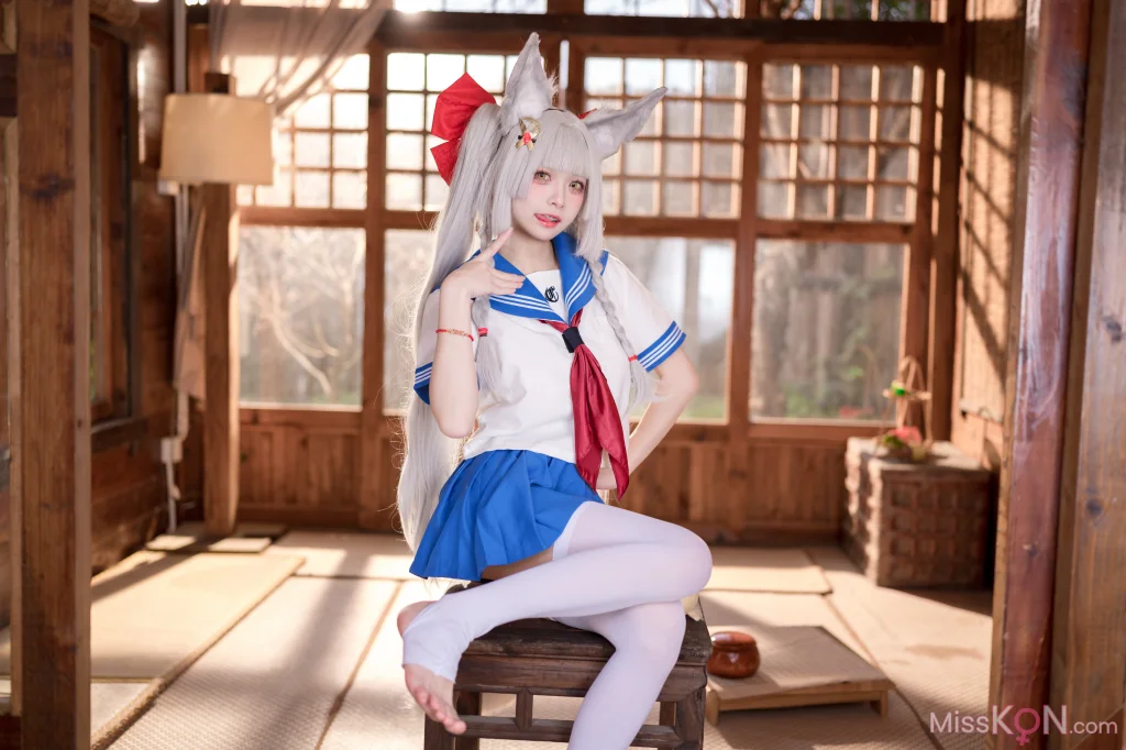 Coser@九柒喵: 朝凪 JK (37 photos)
