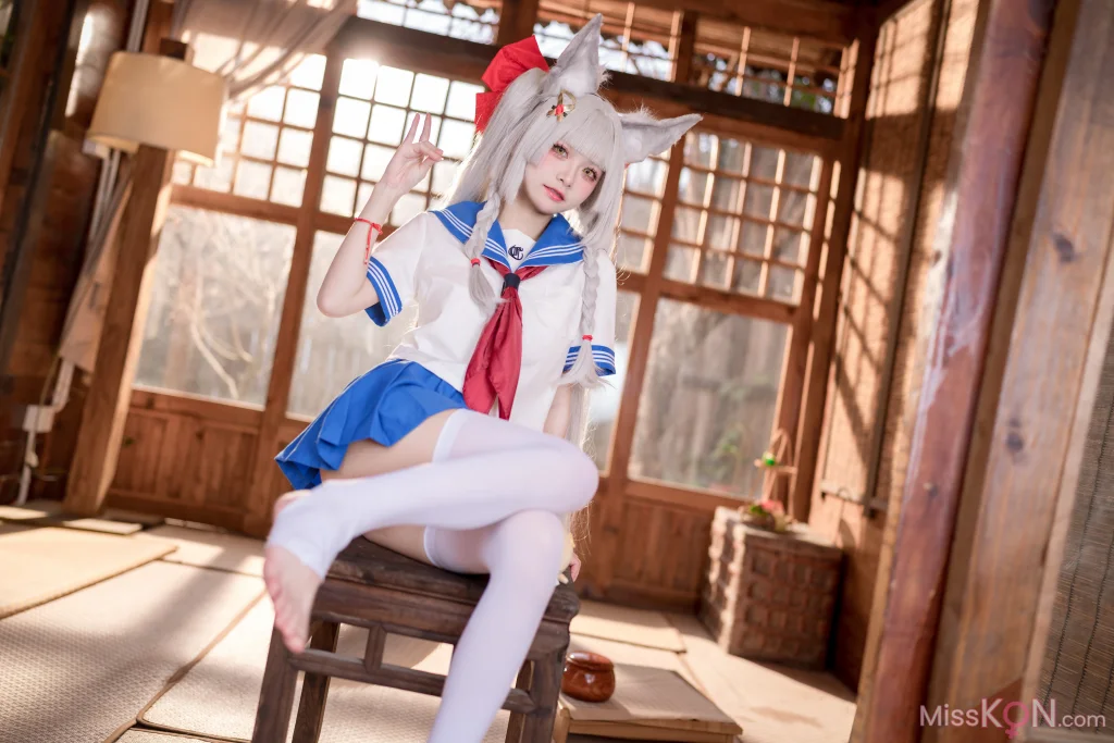 Coser@九柒喵: 朝凪 JK (37 photos)