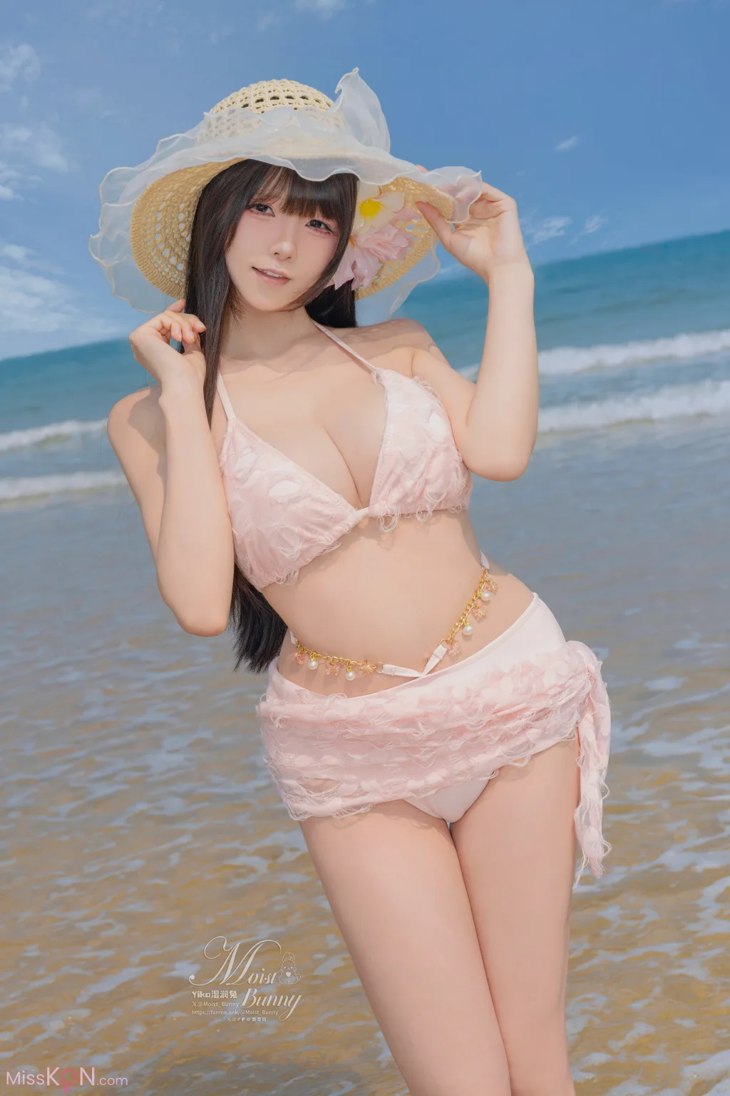 Coser@黏黏团子兔: 07月作品『粉红假日』 (97 photos + 3 videos)