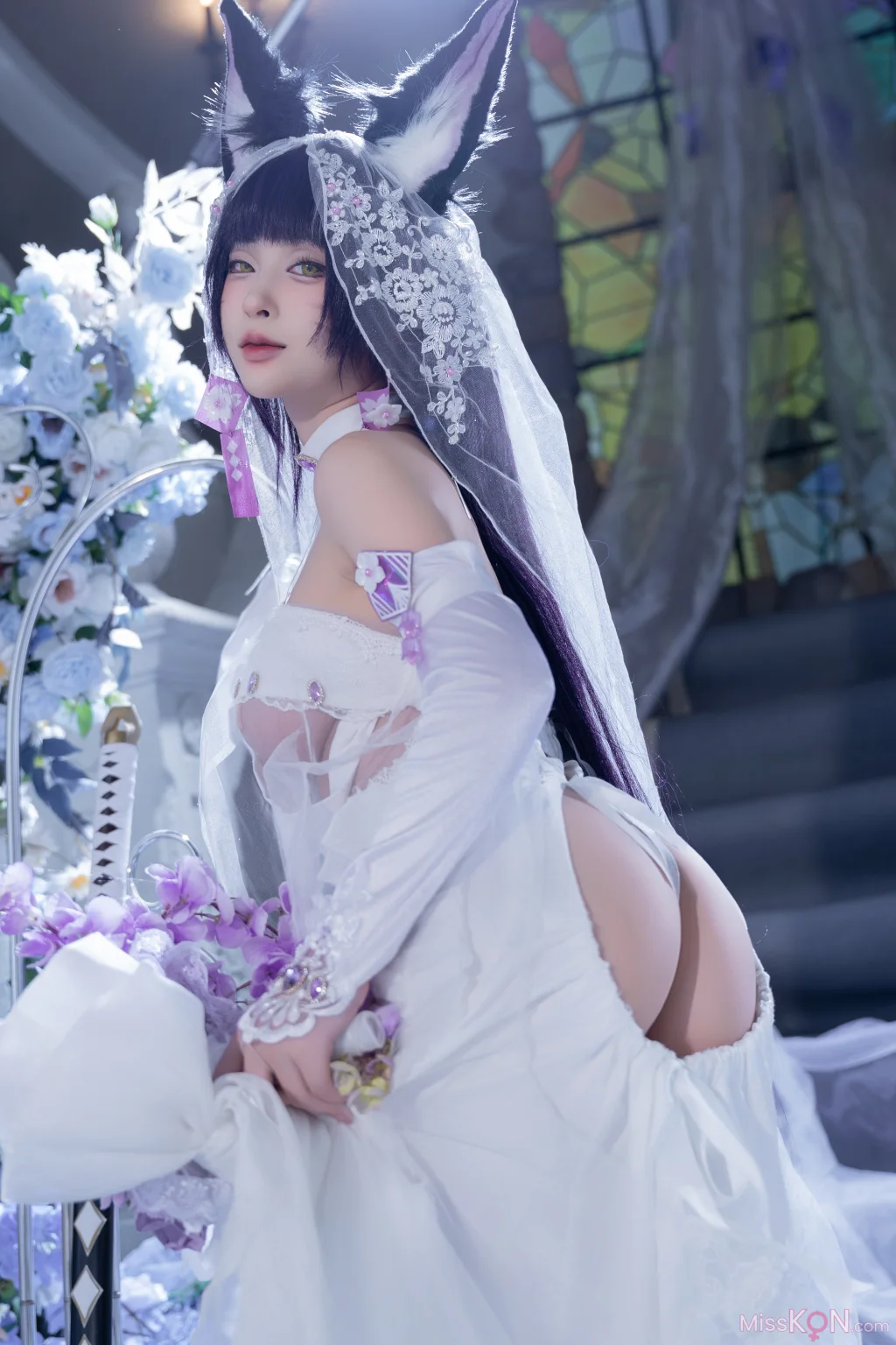 Coser@清水由乃: 碧蓝航线 武藏 紫藤花 (51 photos + 1 video) – Page 2